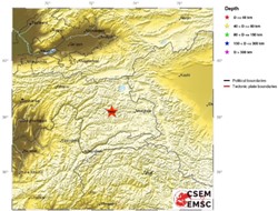 Ισχυρός σεισμός 7,2R στο Τατζικιστάν.